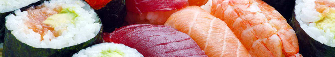 Eating Sushi at Yum Yum Sushi House restaurant in San Francisco, CA.